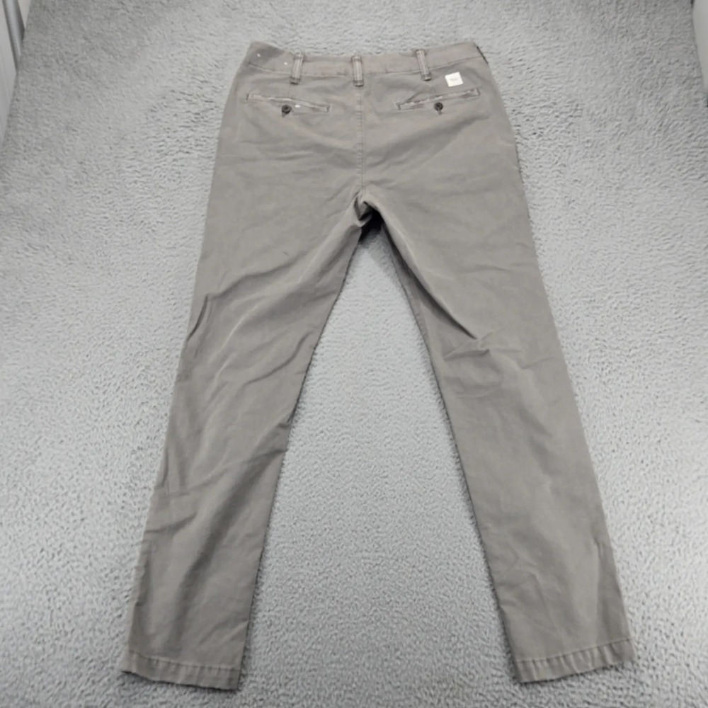 American Eagle Pants Mens 32x32 Gray Thrashed Chino Straight Leg Flex Mid Rise - Picture 3 of 11